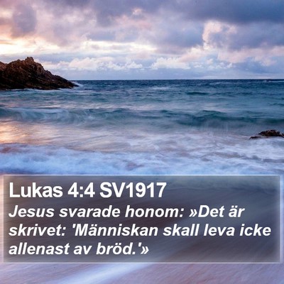 Lukas 4:4 SV1917 Bible Verse Image
