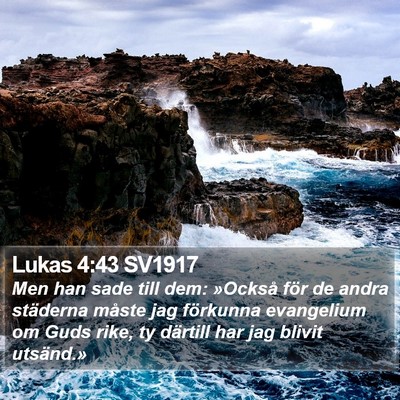 Lukas 4:43 SV1917 Bible Verse Image