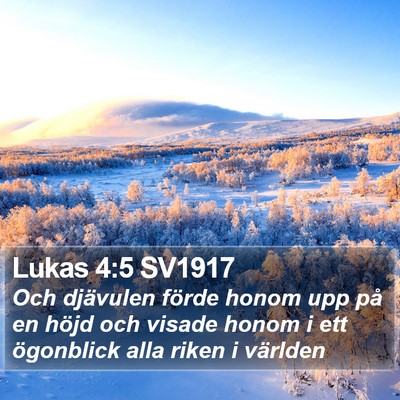Lukas 4:5 SV1917 Bible Verse Image