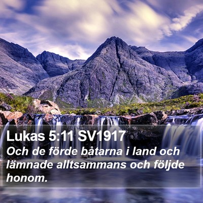 Lukas 5:11 SV1917 Bible Verse Image