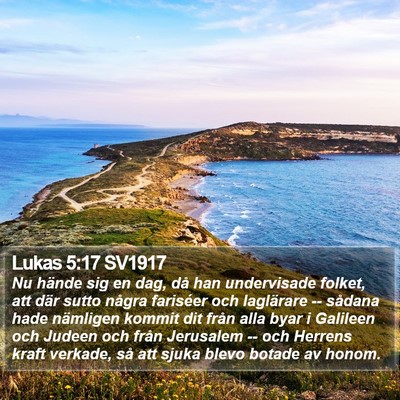 Lukas 5:17 SV1917 Bible Verse Image