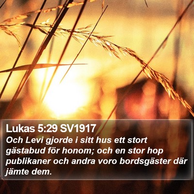 Lukas 5:29 SV1917 Bible Verse Image