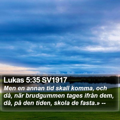 Lukas 5:35 SV1917 Bible Verse Image