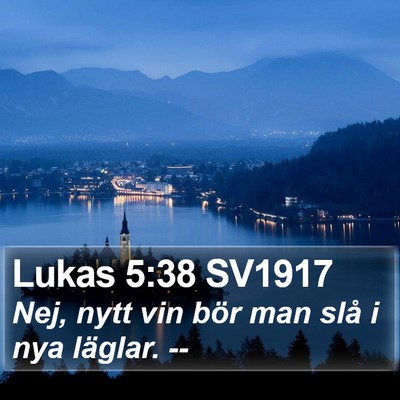 Lukas 5:38 SV1917 Bible Verse Image