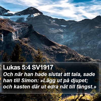 Lukas 5:4 SV1917 Bible Verse Image