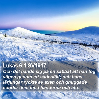 Lukas 6:1 SV1917 Bible Verse Image