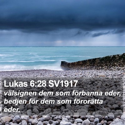Lukas 6:28 SV1917 Bible Verse Image