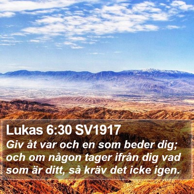 Lukas 6:30 SV1917 Bible Verse Image