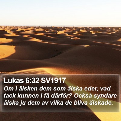 Lukas 6:32 SV1917 Bible Verse Image