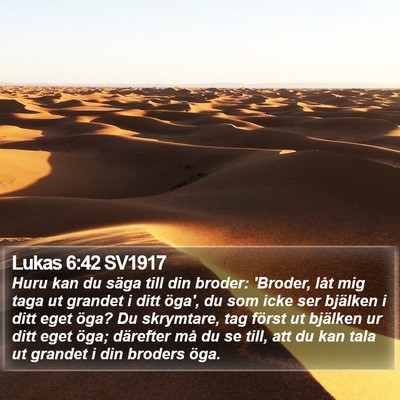 Lukas 6:42 SV1917 Bible Verse Image
