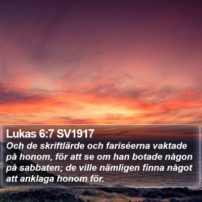 Lukas 6:7 SV1917 Bible Verse Image