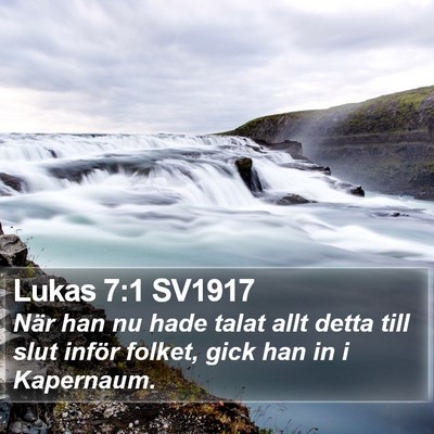 Lukas 7:1 SV1917 Bible Verse Image