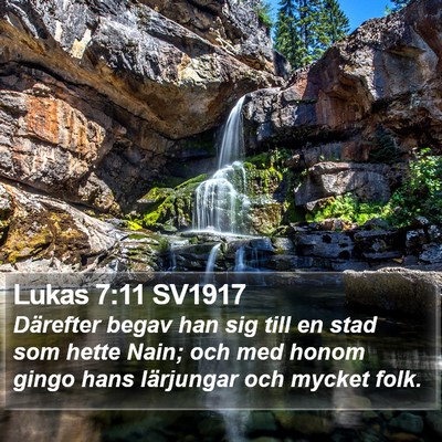 Lukas 7:11 SV1917 Bible Verse Image