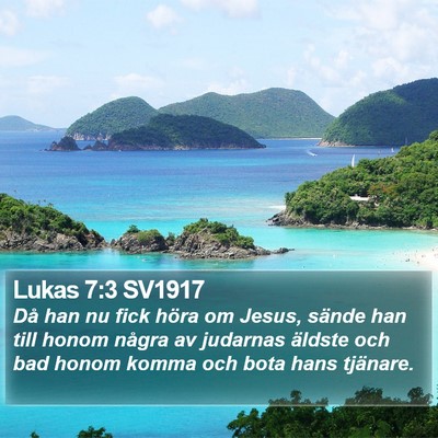 Lukas 7:3 SV1917 Bible Verse Image