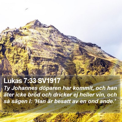 Lukas 7:33 SV1917 Bible Verse Image