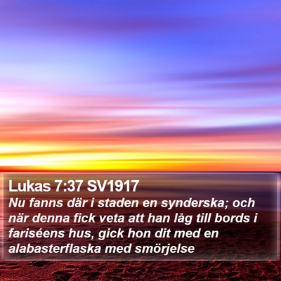 Lukas 7:37 SV1917 Bible Verse Image