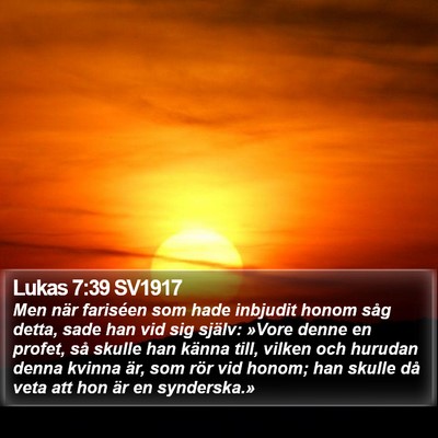 Lukas 7:39 SV1917 Bible Verse Image