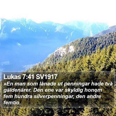 Lukas 7:41 SV1917 Bible Verse Image