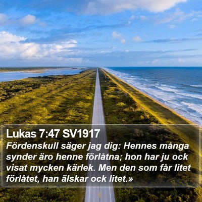 Lukas 7:47 SV1917 Bible Verse Image