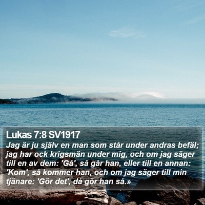 Lukas 7:8 SV1917 Bible Verse Image