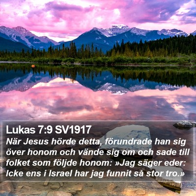 Lukas 7:9 SV1917 Bible Verse Image