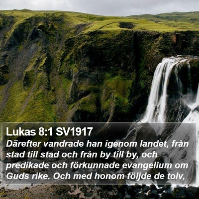 Lukas 8:1 SV1917 Bible Verse Image