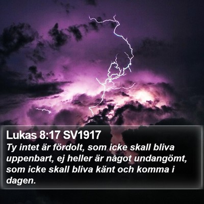 Lukas 8:17 SV1917 Bible Verse Image