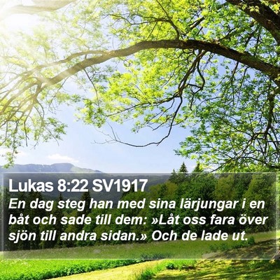 Lukas 8:22 SV1917 Bible Verse Image