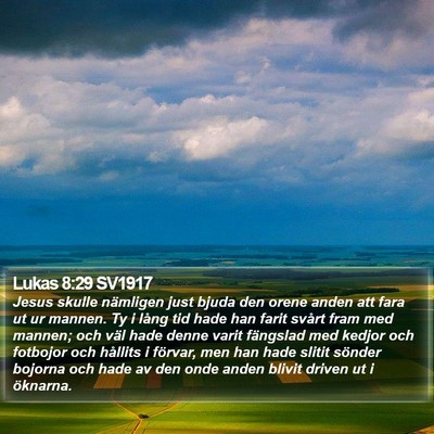 Lukas 8:29 SV1917 Bible Verse Image