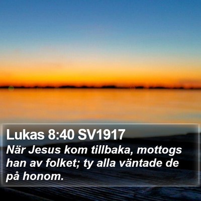 Lukas 8:40 SV1917 Bible Verse Image