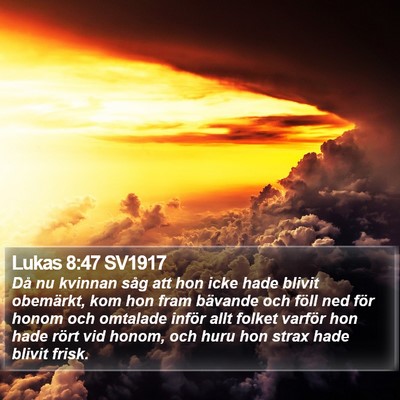 Lukas 8:47 SV1917 Bible Verse Image