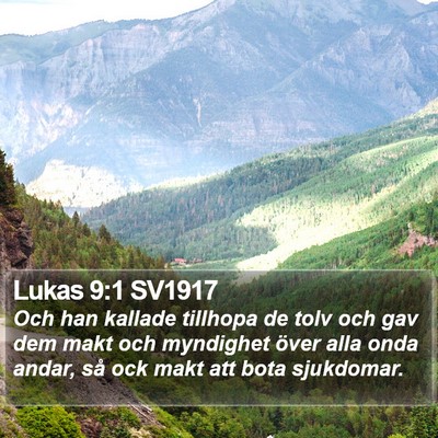 Lukas 9:1 SV1917 Bible Verse Image