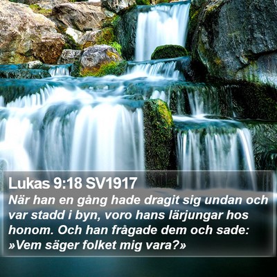 Lukas 9:18 SV1917 Bible Verse Image