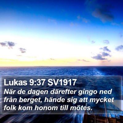 Lukas 9:37 SV1917 Bible Verse Image
