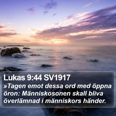 Lukas 9:44 SV1917 Bible Verse Image