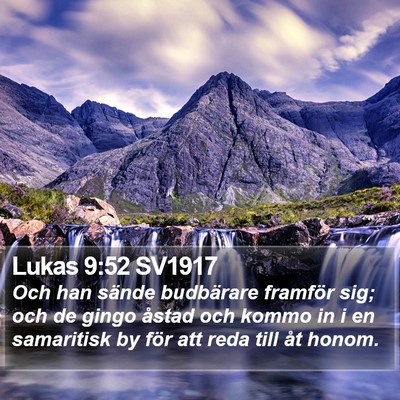 Lukas 9:52 SV1917 Bible Verse Image