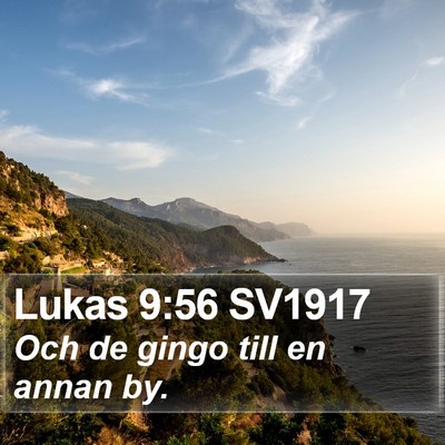 Lukas 9:56 SV1917 Bible Verse Image