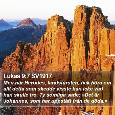 Lukas 9:7 SV1917 Bible Verse Image
