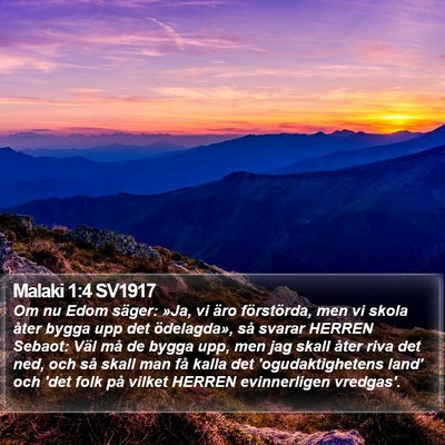 Malaki 1:4 SV1917 Bible Verse Image