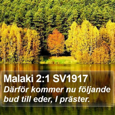 Malaki 2:1 SV1917 Bible Verse Image