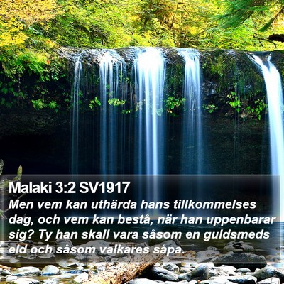 Malaki 3:2 SV1917 Bible Verse Image