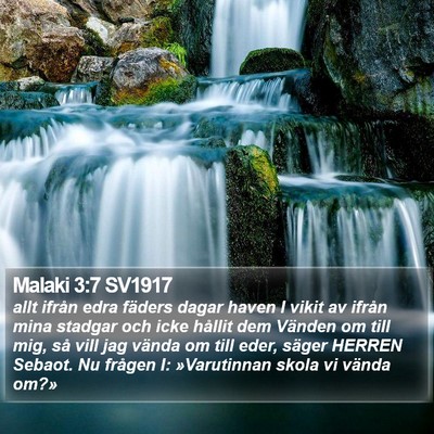 Malaki 3:7 SV1917 Bible Verse Image
