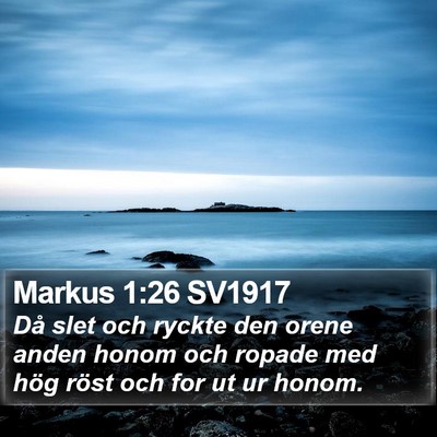 Markus 1:26 SV1917 Bible Verse Image