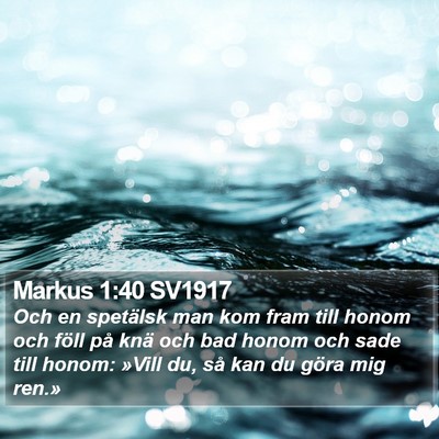Markus 1:40 SV1917 Bible Verse Image