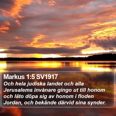 Markus 1:5 SV1917 Bible Verse Image