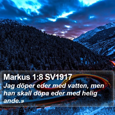 Markus 1:8 SV1917 Bible Verse Image