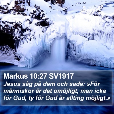 Markus 10:27 SV1917 Bible Verse Image