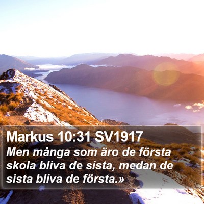 Markus 10:31 SV1917 Bible Verse Image