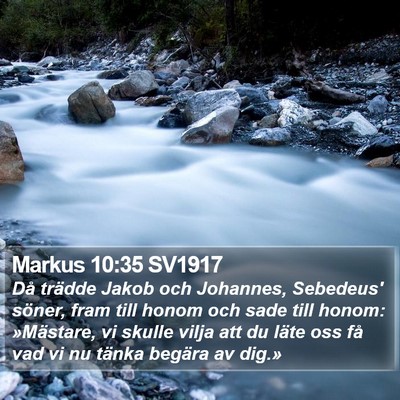 Markus 10:35 SV1917 Bible Verse Image