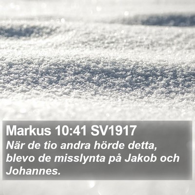 Markus 10:41 SV1917 Bible Verse Image